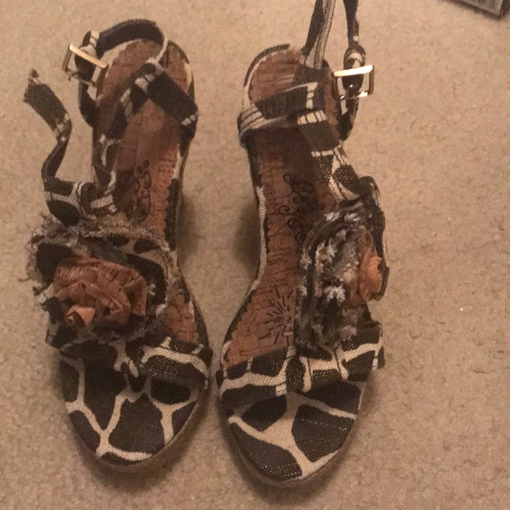 Animal print espadrilles